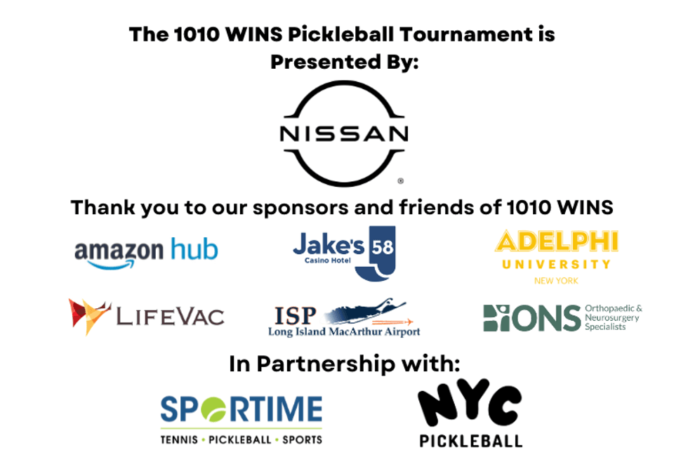 1010 WINS Pickleball Tournament Sponsors