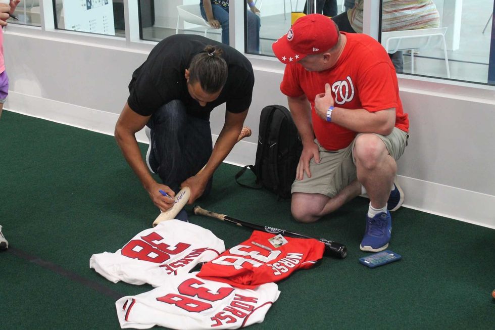 106.7 The Fan hosted their 5th Annual Fan Fest at the brand new St. James facility in Springfield, VA, where fans spent the day interacting with various vendors and participating in the day's activities.