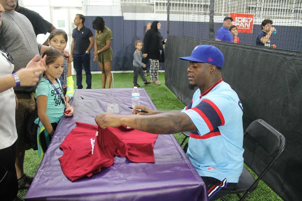 106.7 The Fan hosted their 5th Annual Fan Fest at the brand new St. James facility in Springfield, VA, where fans spent the day interacting with various vendors and participating in the day's activities.