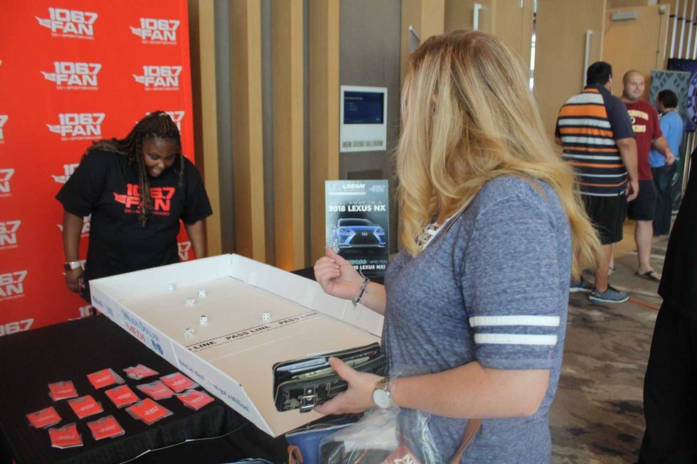 106.7 The Fan's Street Team interacted with listeners at The Sports Junkies Poker Open held at the MGM National Harbor.