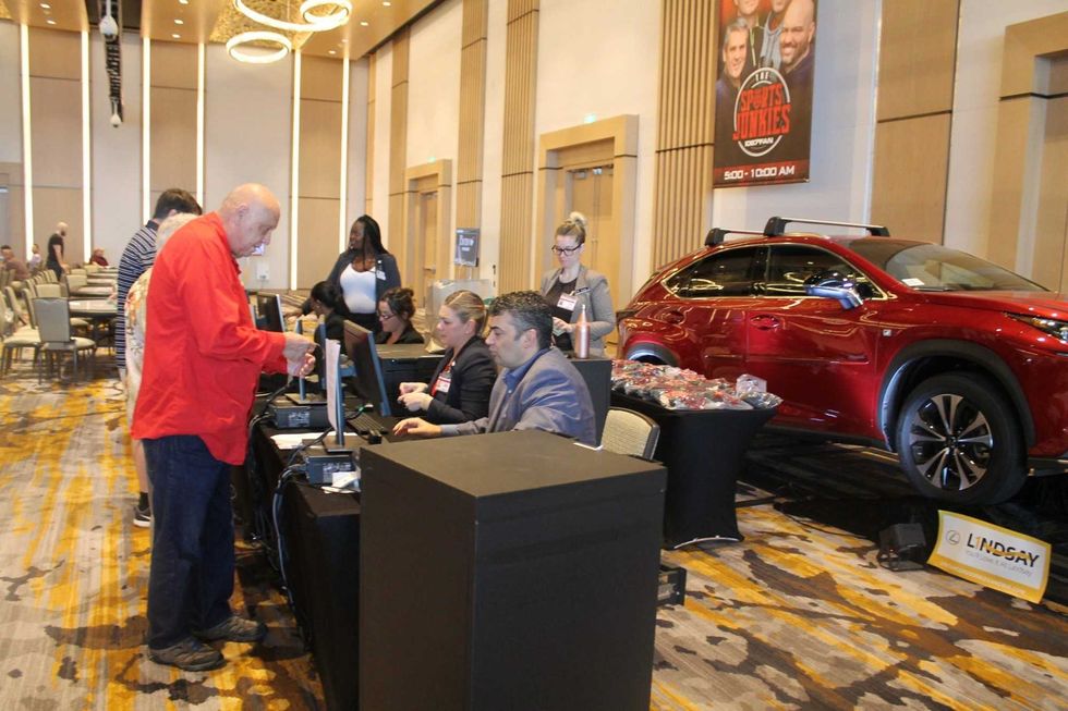 106.7 The Fan's Street Team interacted with listeners at The Sports Junkies Poker Open held at the MGM National Harbor.