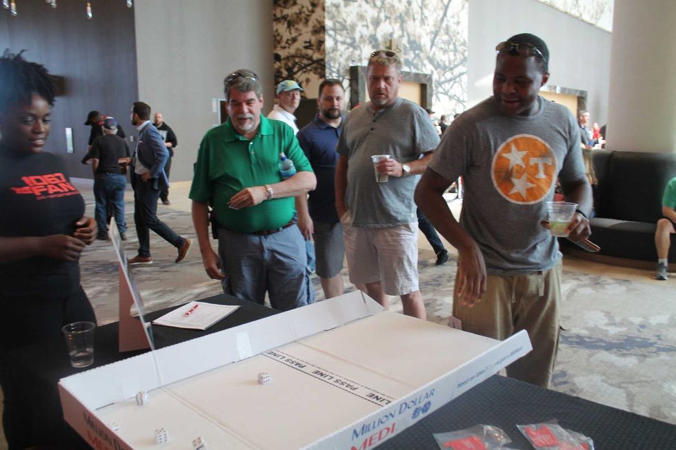 106.7 The Fan's Street Team interacted with listeners at The Sports Junkies Poker Open held at the MGM National Harbor.