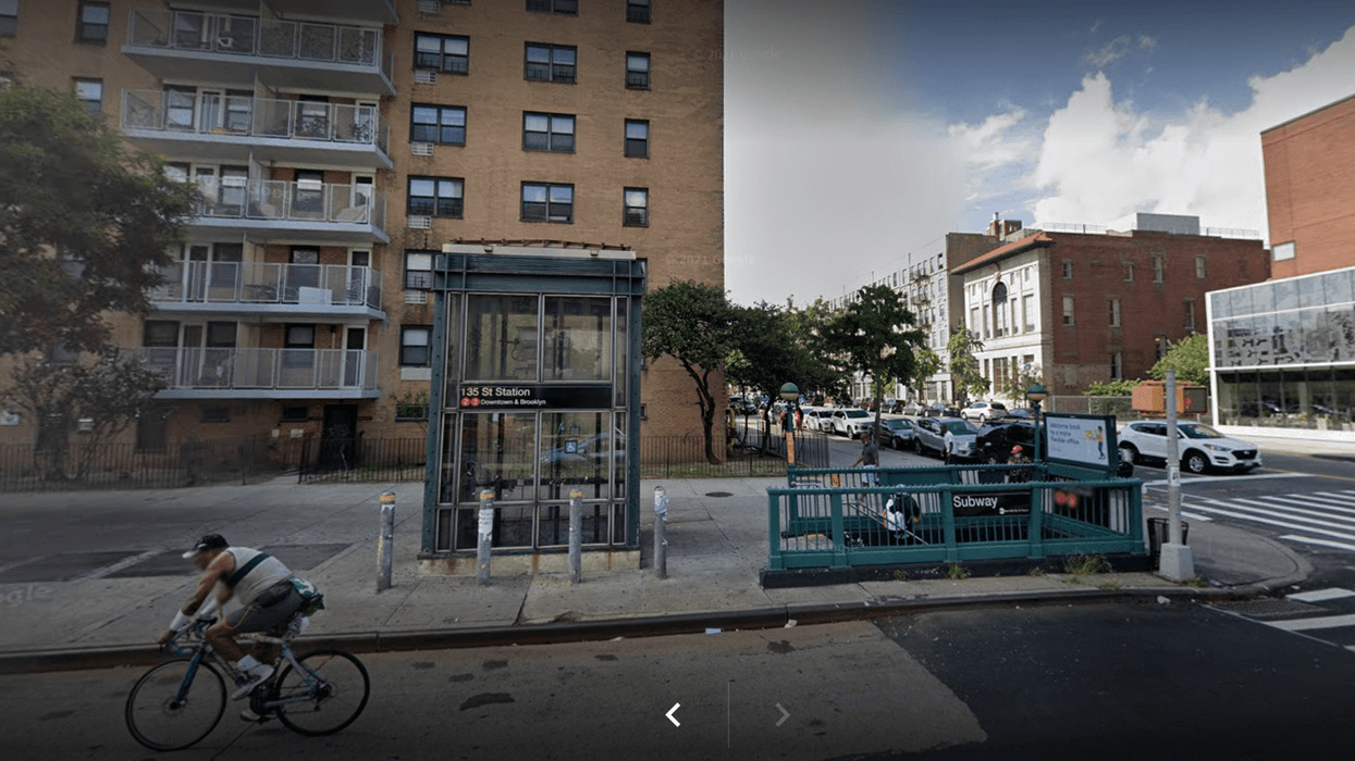 135th Street and Lenox Avenue subway station where man was shoved onto the tracks last May.