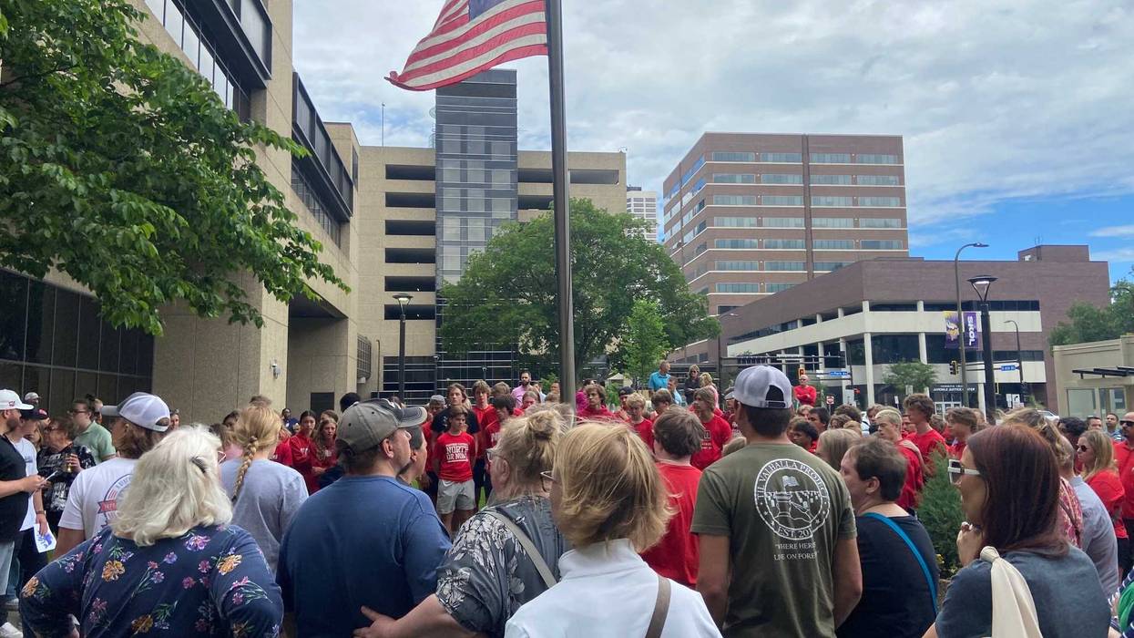 14-year old Max Wilson, who died after being struck by a car in Lakeville honored with a "hero walk" Wednesday at Hennepin County Medical Center after it was announced the family would be donating his organs.