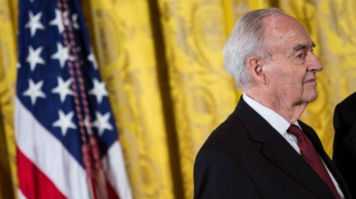 15 February 2013 - Washington, DC - Harris Wofford, former Pennsylvania Sen., and former CEO of the Corporation for National and Community Service, waits to receive his 2012 Presidential Citizens Medal, Friday, Feb. 15, 2013.