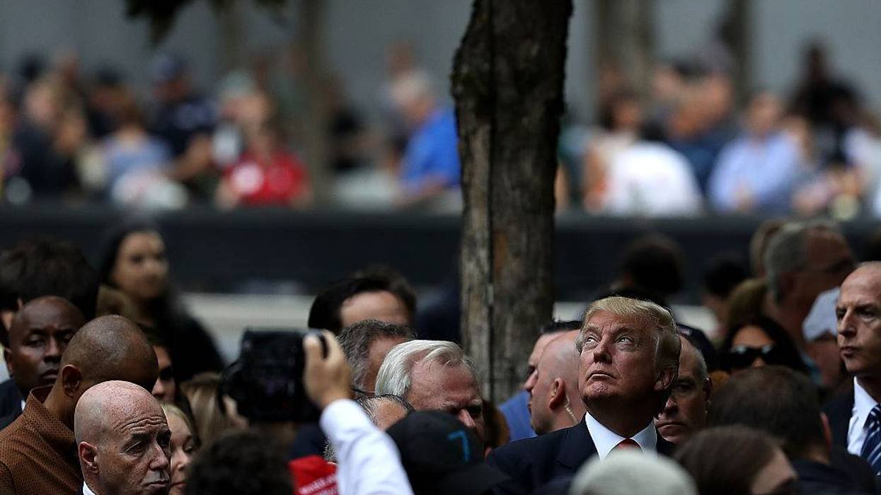 15th Anniversary Of 9/11 Attacks Commemorated At World Trade Center Memorial Site