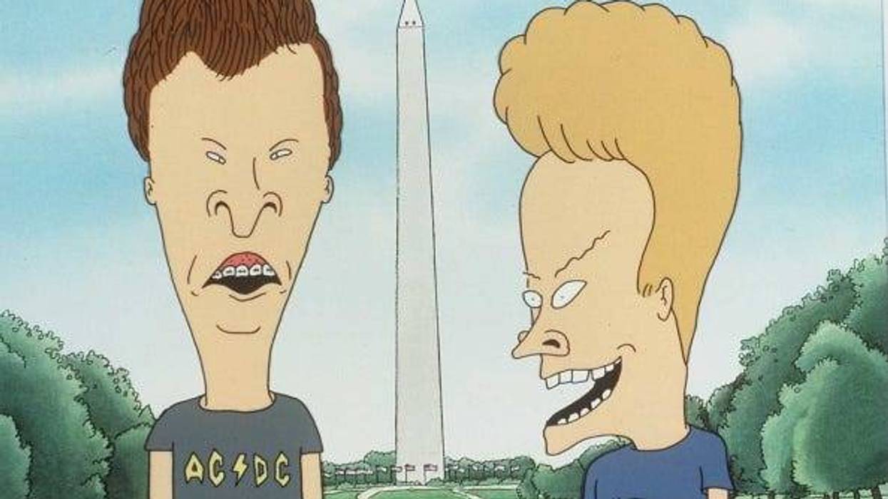1997 Beavis (Right) And Butt-Head From The Movie Beavis And Butt-Head Do America.