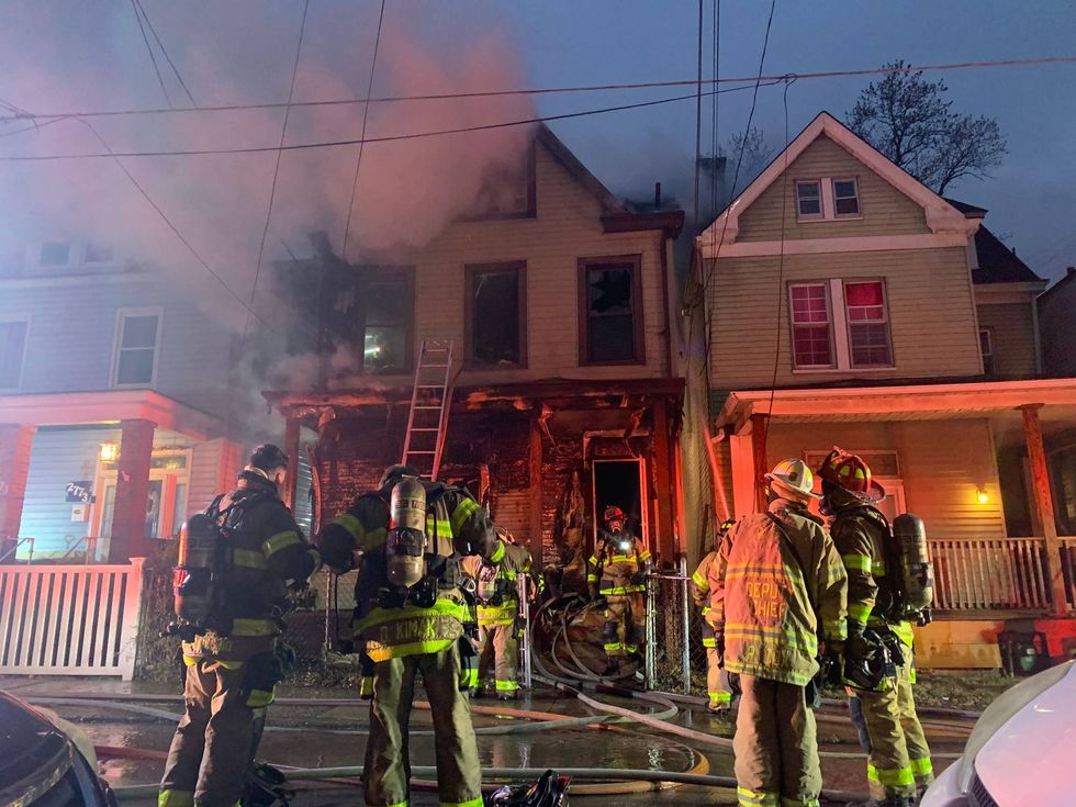 2-alarm fire in Sheraden