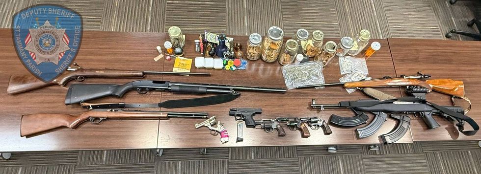 2 arrested; guns, drugs seized in Lacombe