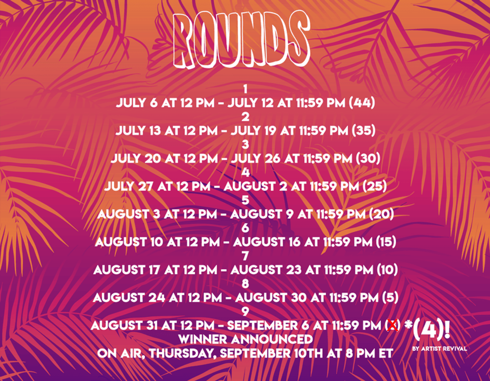 2020 Artist of the Summer - Rules