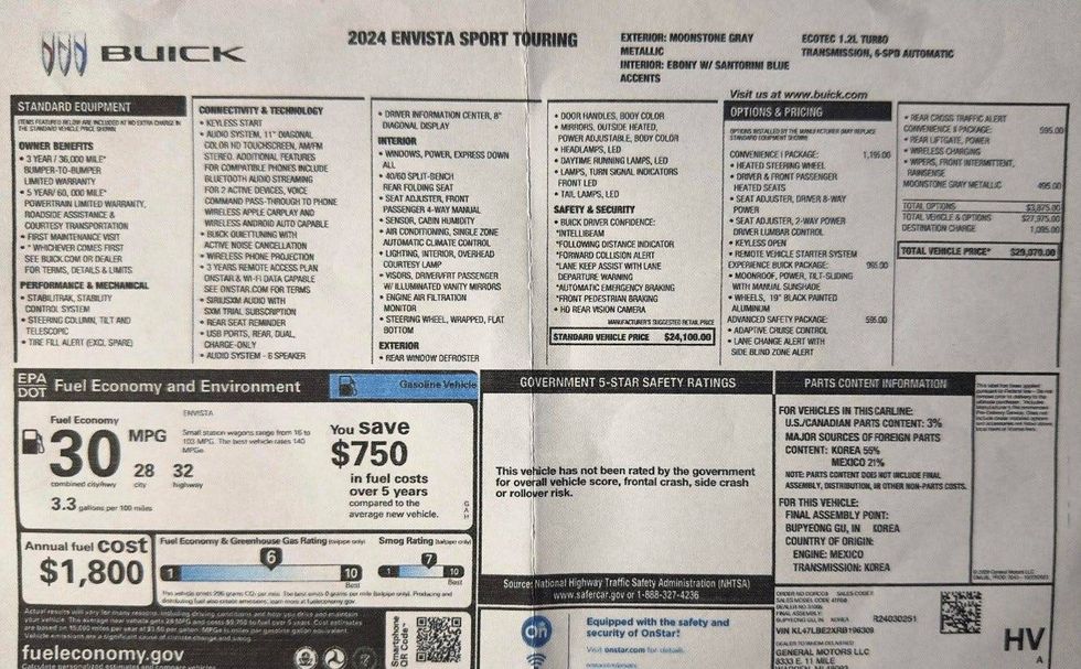 2024 Buick Envista Sport Touring