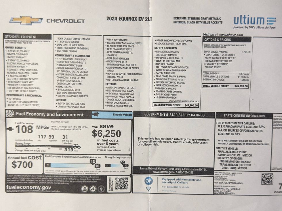 2024 Chevy Equinox EV