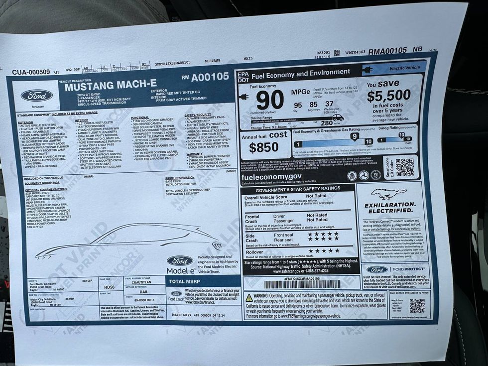 2024 Ford Mustang Mach-E GT