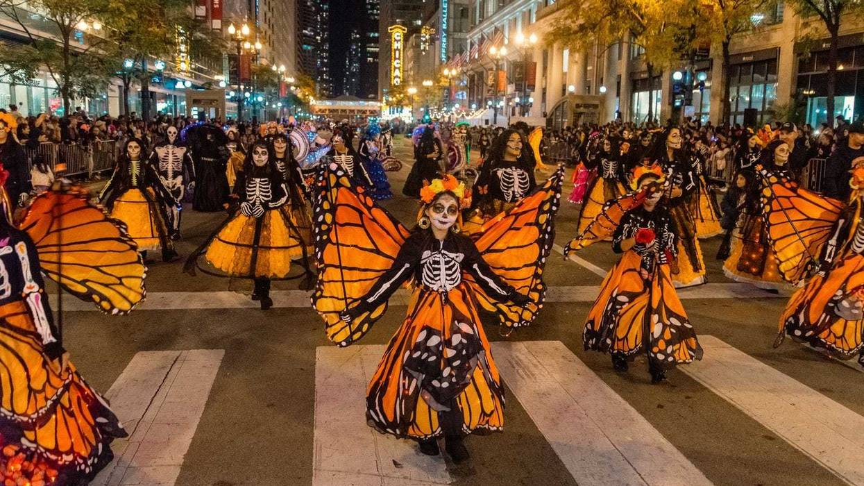 2024's Arts in the Dark Parade down State Street
