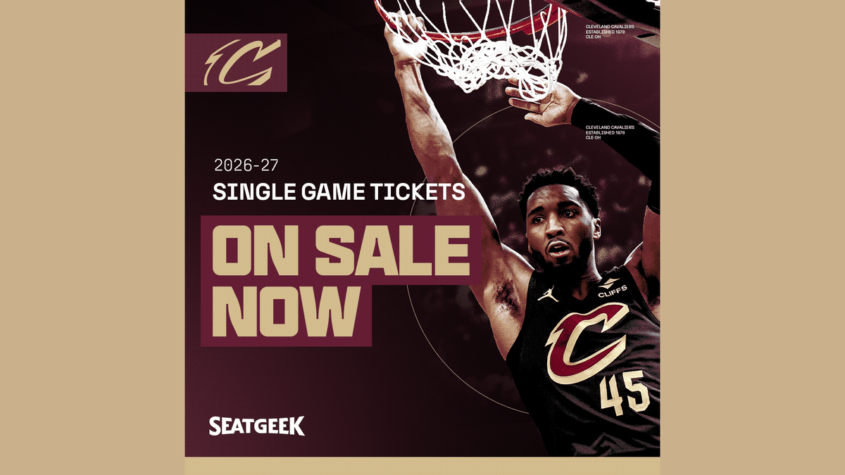 2026-27 Cleveland Cavaliers single game tickets on sale now, featuring Donovan Mitchell. SeatGeek.