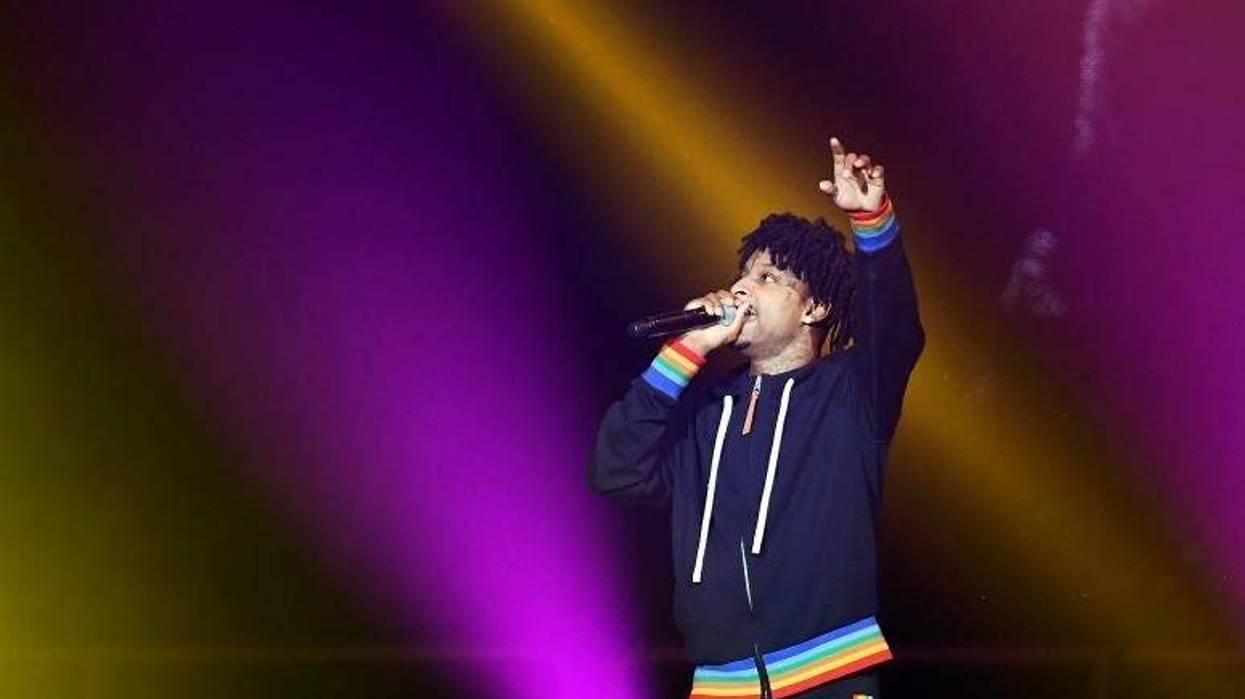 21 Savage performs at the BUD LIGHT SUPER BOWL MUSIC FEST AND EA SPORTS BOWL