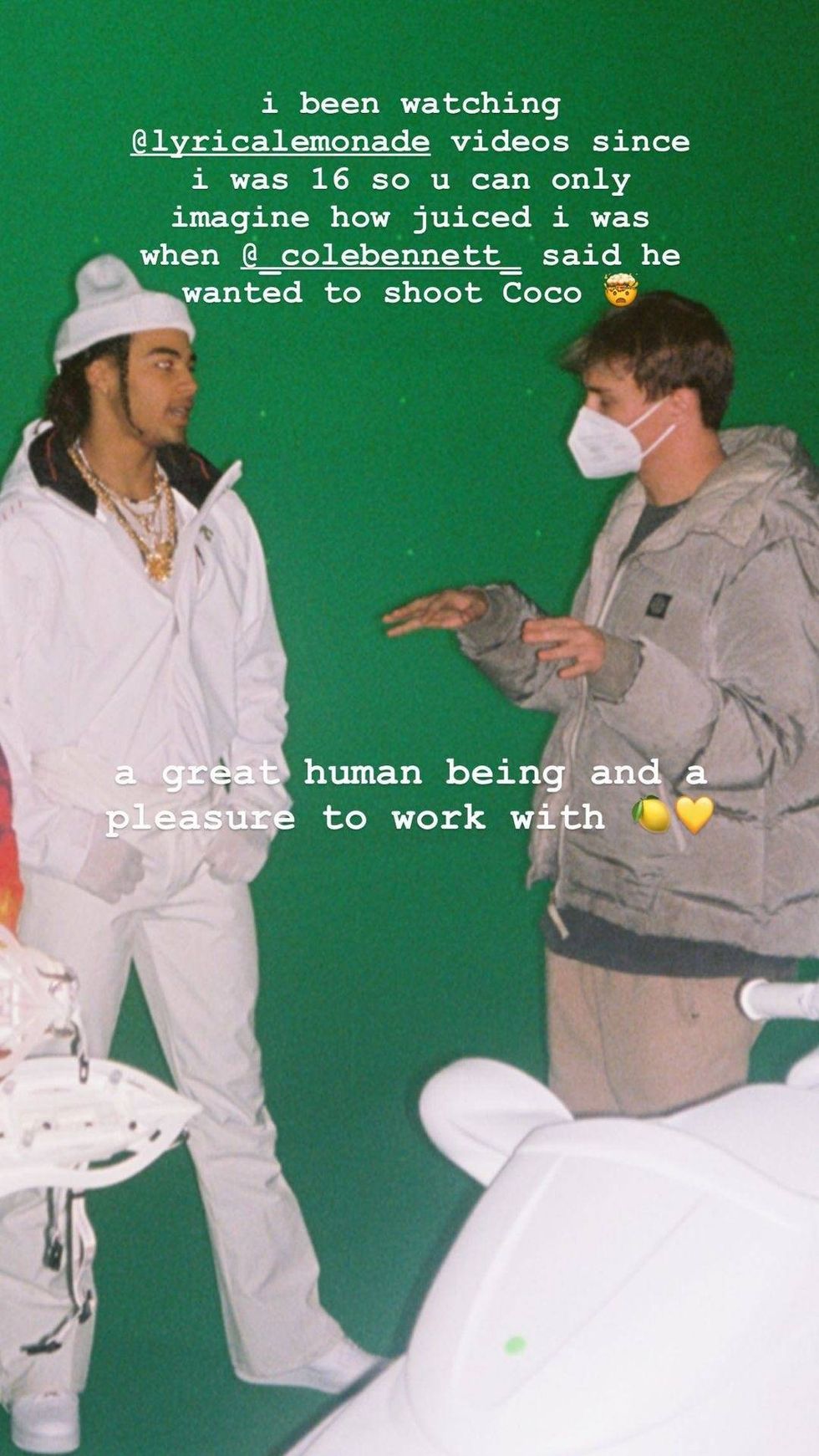 24kGoldn Instagram Story