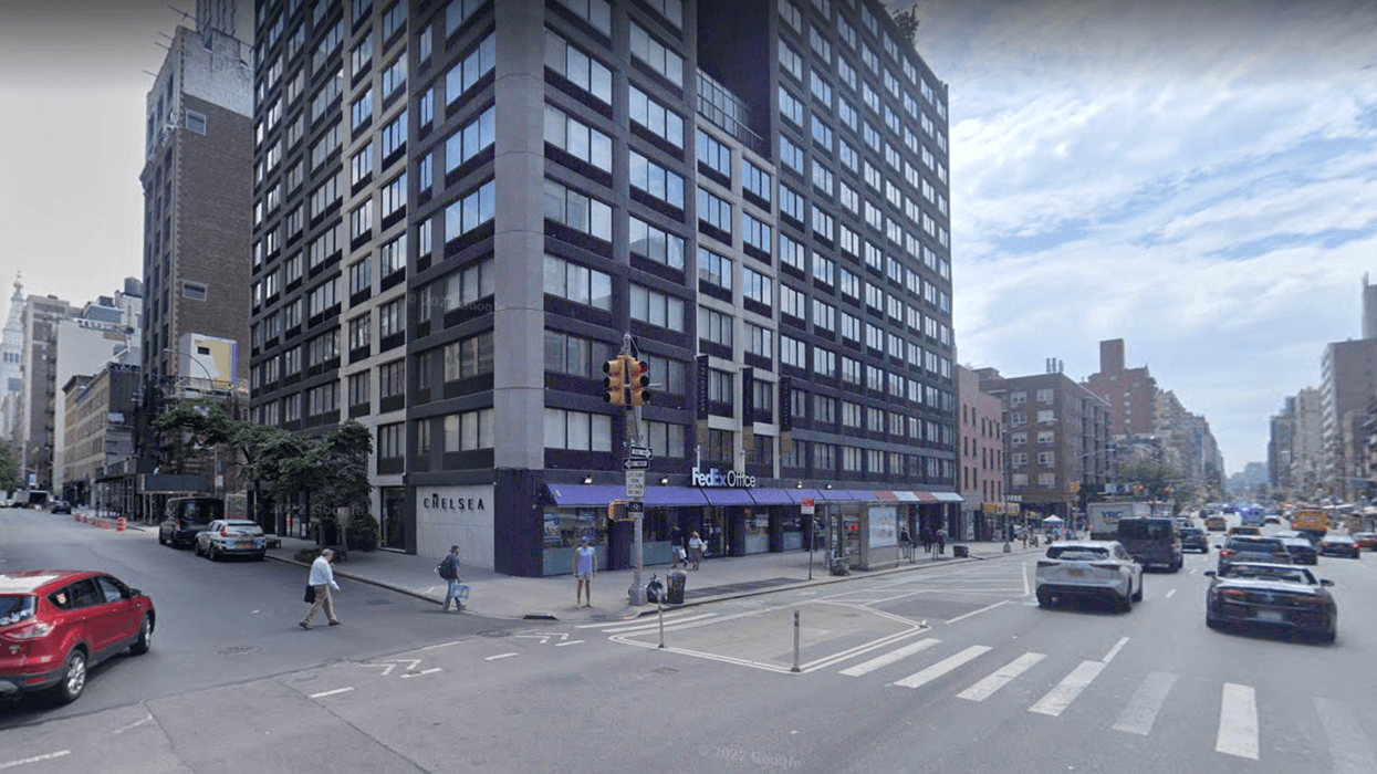 24th Street and Seventh Avenue in Chelsea where hit-and-run crash happened.