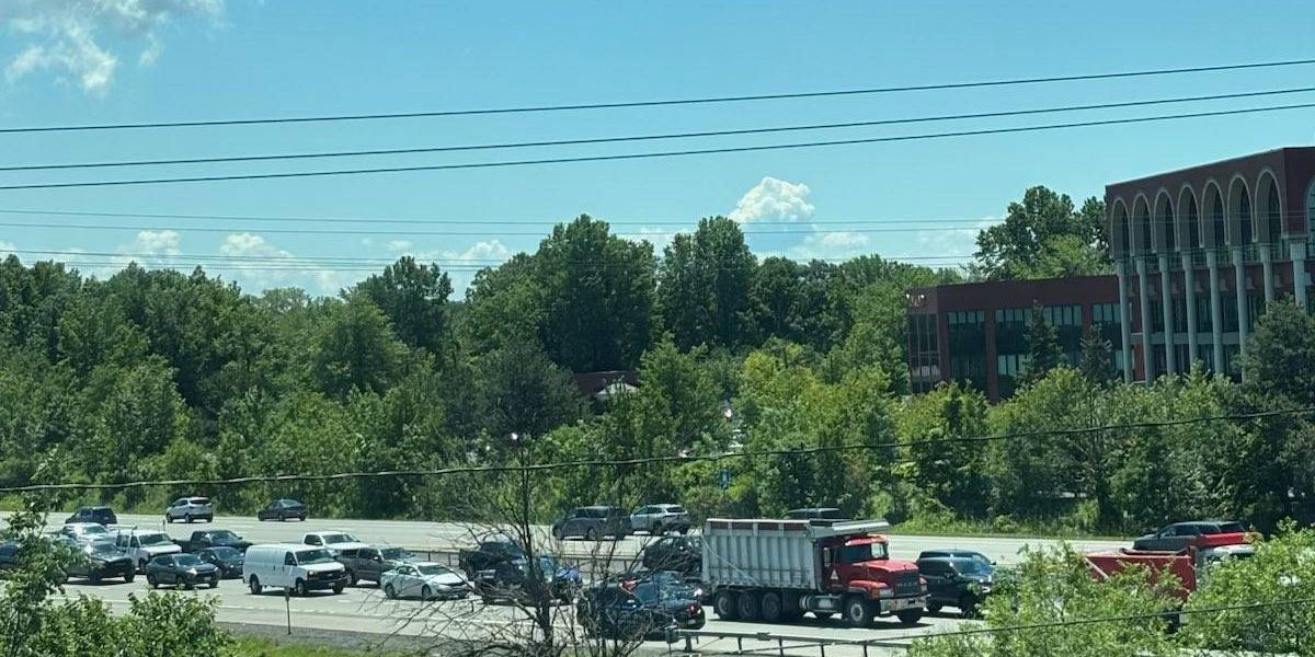 290 traffic backed up following crash