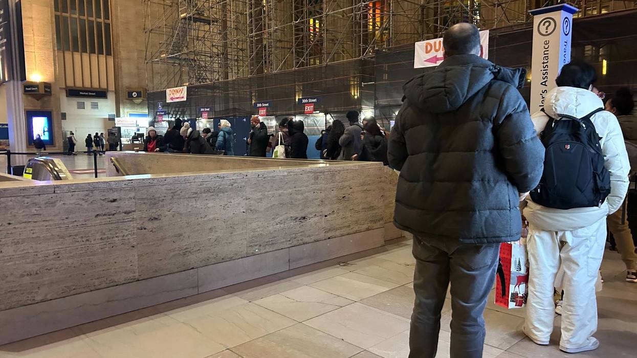 30th Street Station backup on Dec. 23, 2024.