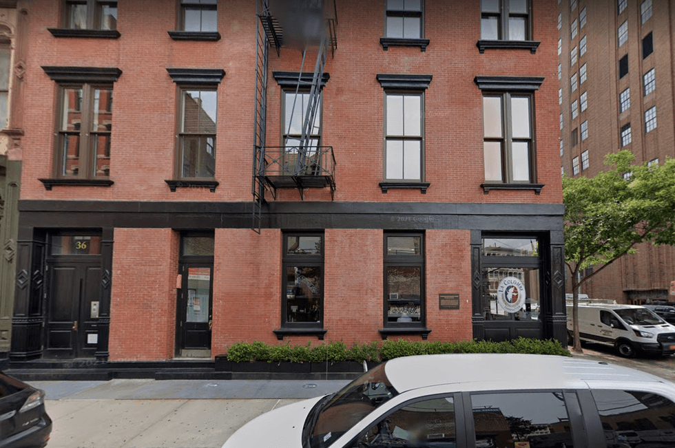 36 Lispenard Street, the former home of abolitionist David Ruggles