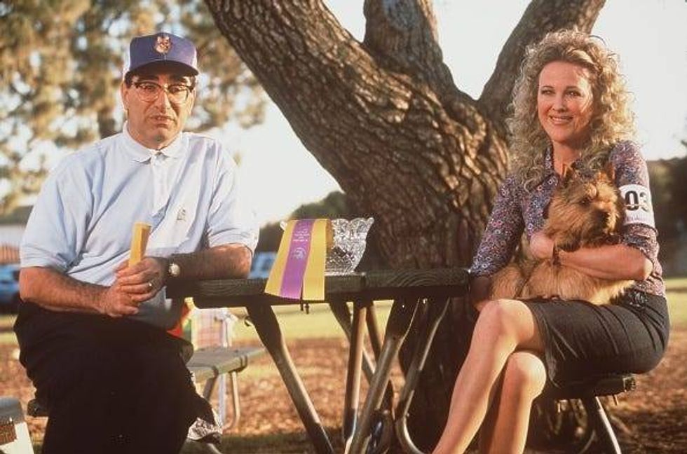 370100 06: Eugene Levy, left, and Catherine O