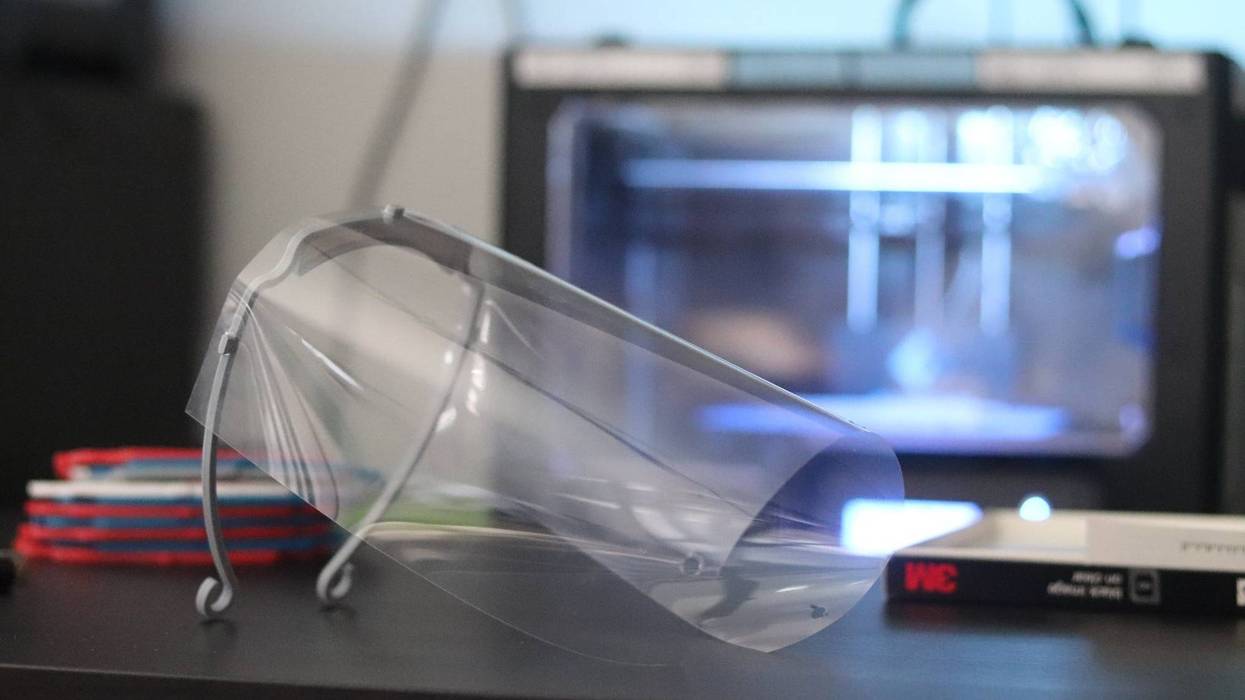 3D-printed face shield