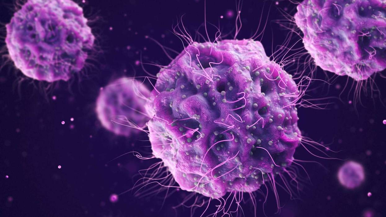 3D render of viruses.