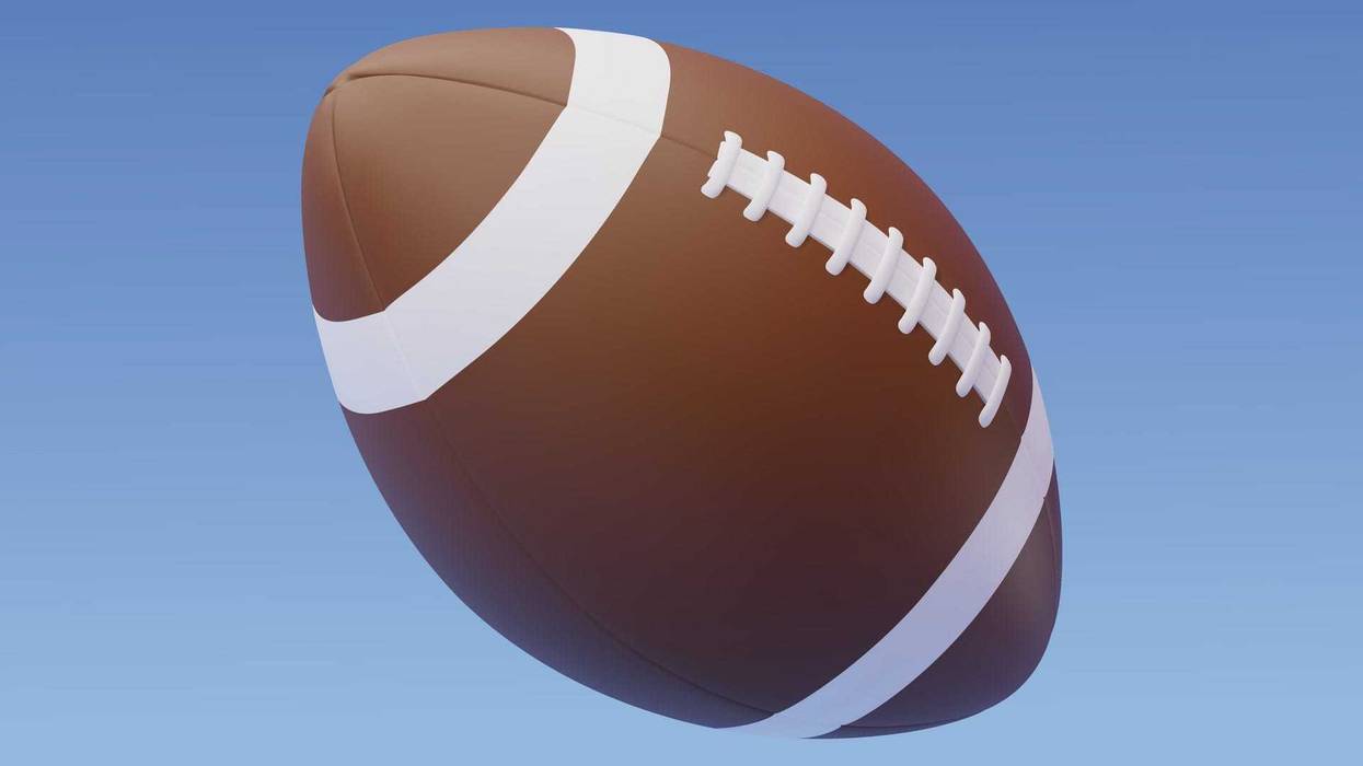 3D Vector American football ball, Sport and Game competition concept