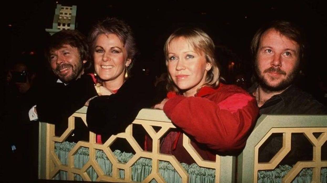 4/27/2018 - File photo dated 05/11/82 of (left to right) Benny Andersson, Anni-Frid Lyngstad, Agnetha Faltskog and Bjorn Ulvaeus of the Swedish pop group Abba at the Dorchester Hotel, London. In an official statement posted on Instagram the band announced