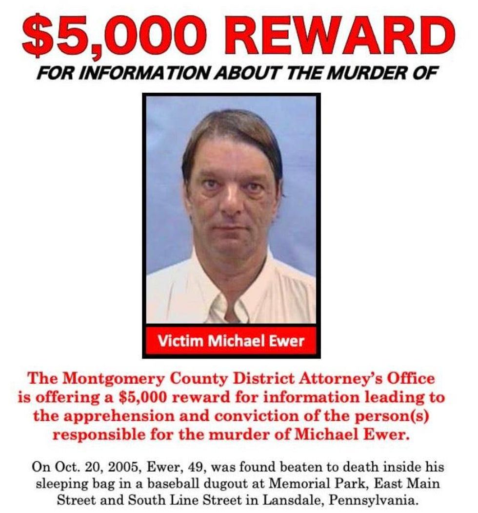 49-year-old Michael Ewer was found beaten in a park 15 years ago