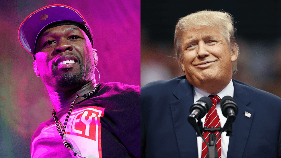 Somehow 50 Cent and Donald Trump are both part of this weekend's Holyfield fight coverage