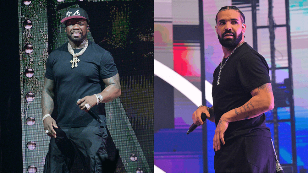 Drake offers 50 Cent a pep talk after lack of bras being thrown at him on tour