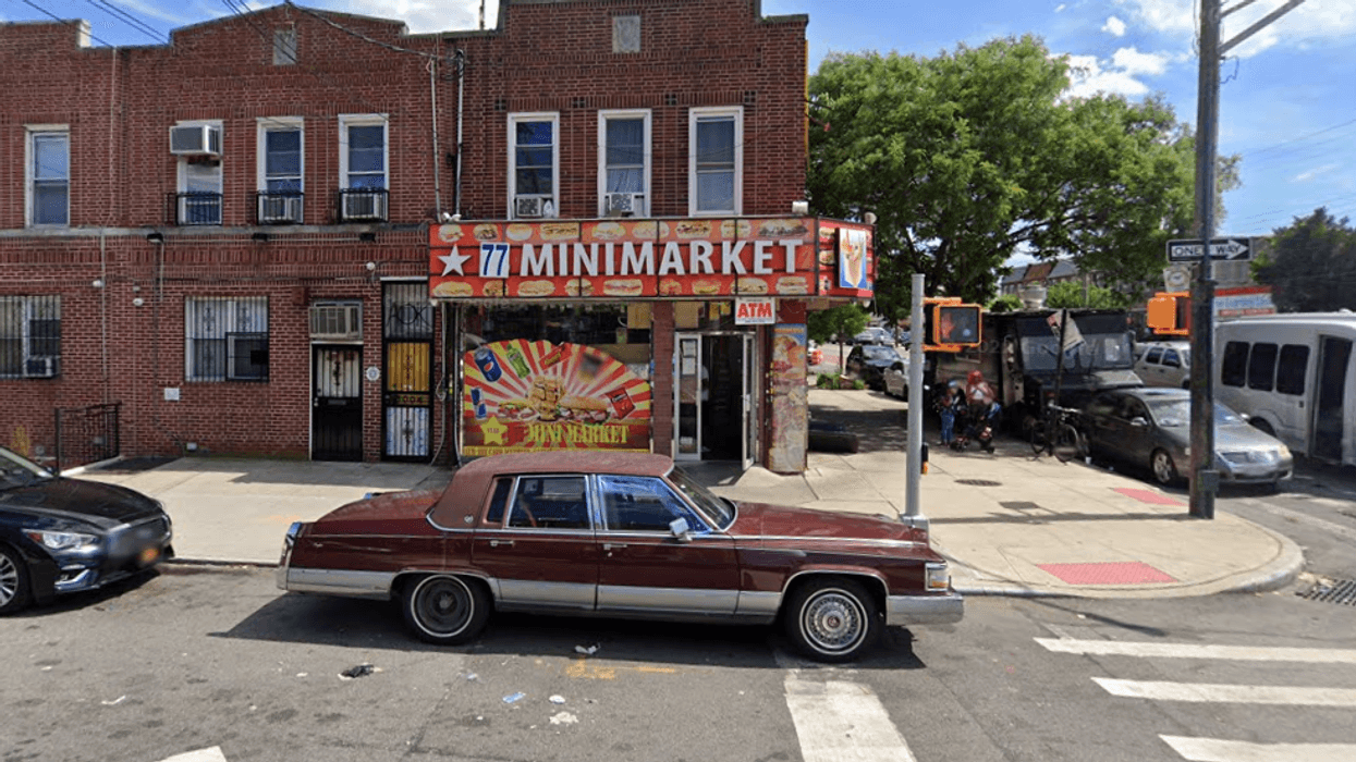 77 Minimarket, where a 19-year-old man was shot in the head on Tuesday, according to police.