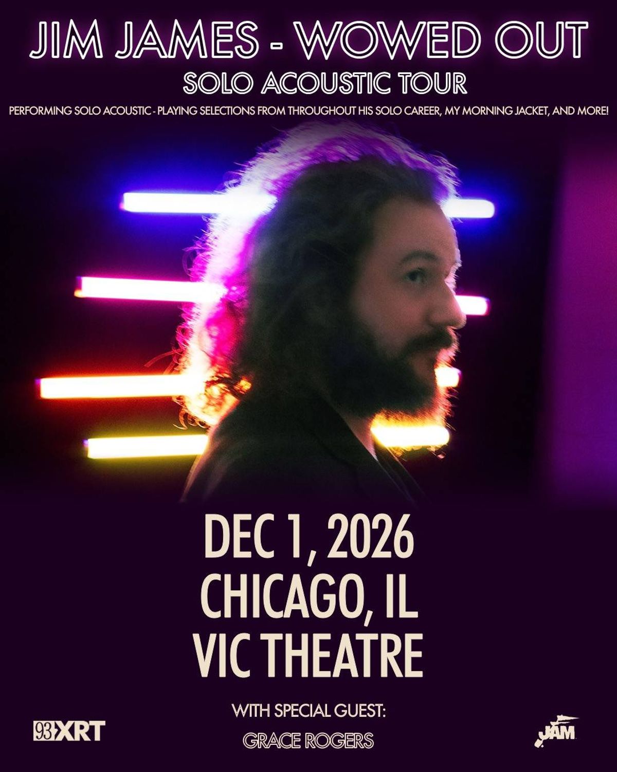 93XRT Presents: Jim James at Vic Theatre