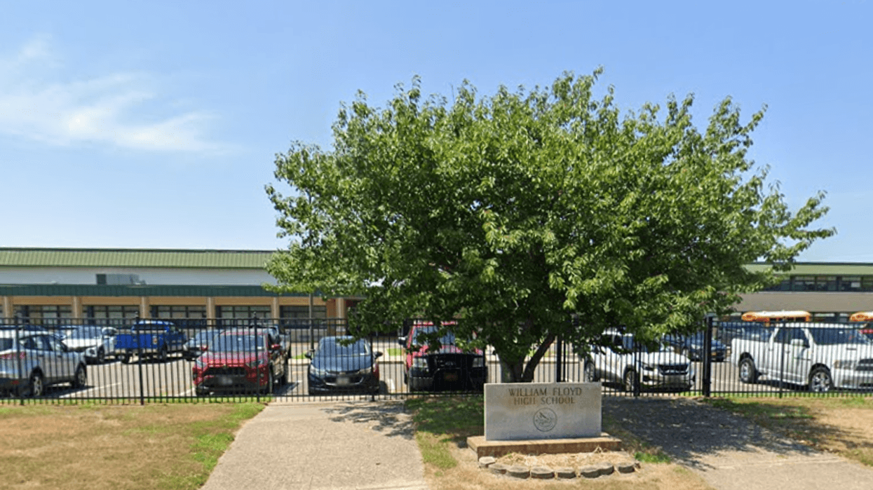 A 14-year-old boy was arrested after he was caught with a loaded handgun on Friday at William Floyd High School in Mastic Beach.
