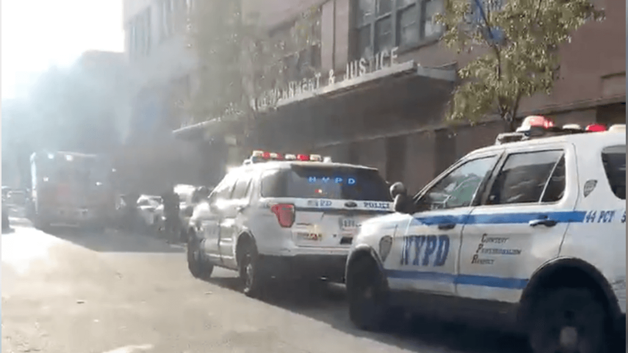 A 15-year-old boy was stabbed outside the Bronx School for Law, Government and Justice Thursday, police said.