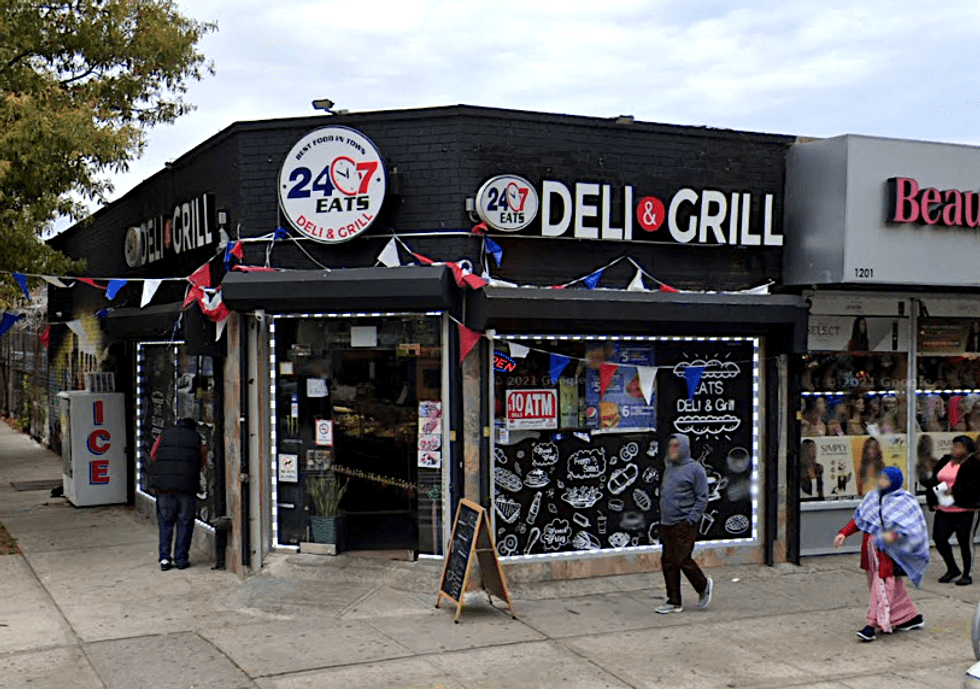 A 16-year-old boy was shot and wounded at a deli in East New York on Sunday night