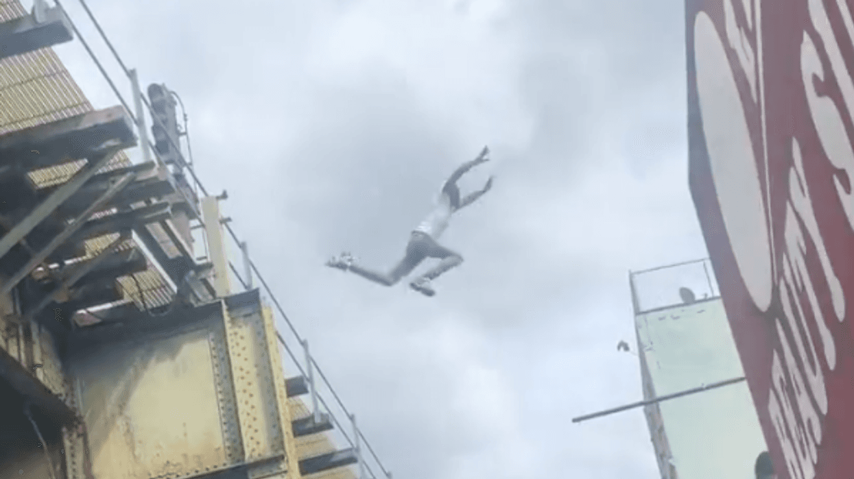 A 25-year-old Queens man is facing a variety of charges after his daredevil attempt to evade cops in Brooklyn on Wednesday.