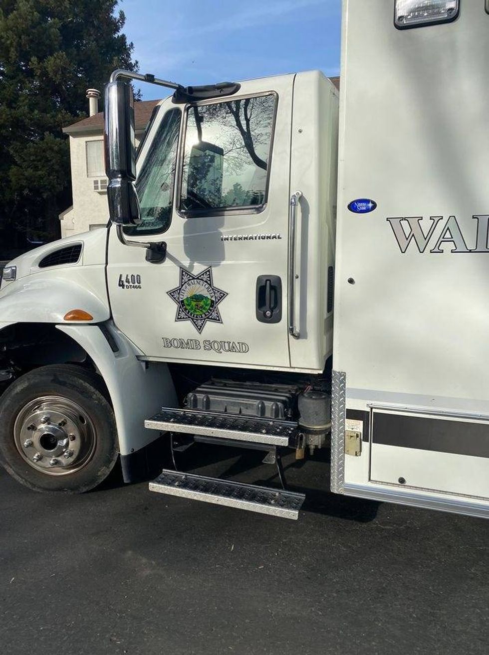 A 27-year-old East Bay man has been arrested after an explosive device and bomb-making materials were found in his apartment, the Pleasant Hill Police Department reported.