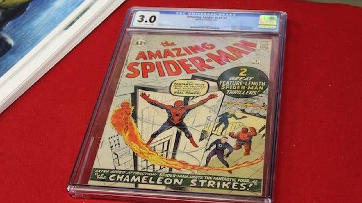 A 3.0 graded "The Amazing Spider-Man #1" at Rupp's Comics is on sale for $8,500