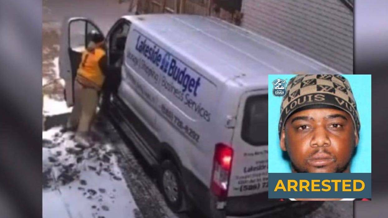 A 32-year old man is in police custody following what authorities are calling a domestic incident in Detroit where he was allegedly caught on camera physically forcing a woman into a van on Christmas.
