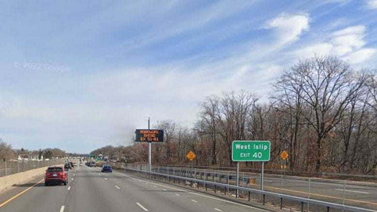 A 43-year-old scooter rider was fatally struck on a Long Island highway in West Babylon early Monday morning, police said.