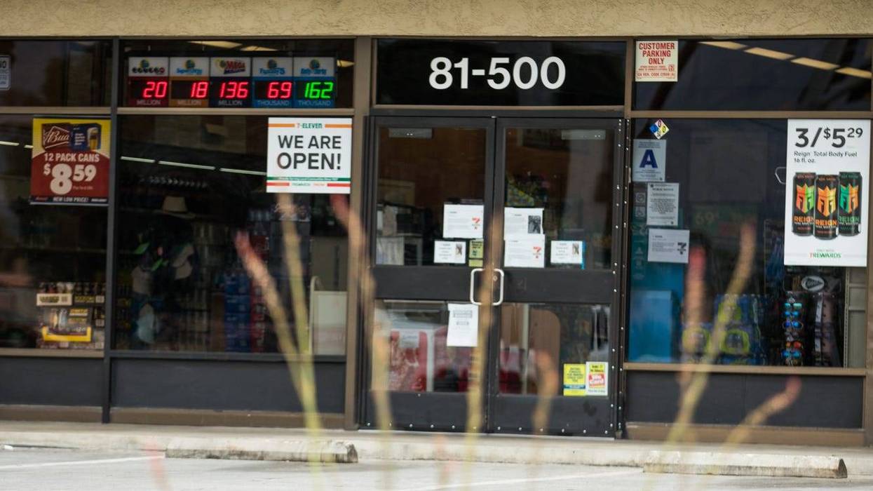 A 7-Eleven convenience store is seen on April 09, 2020 in Indio, California.