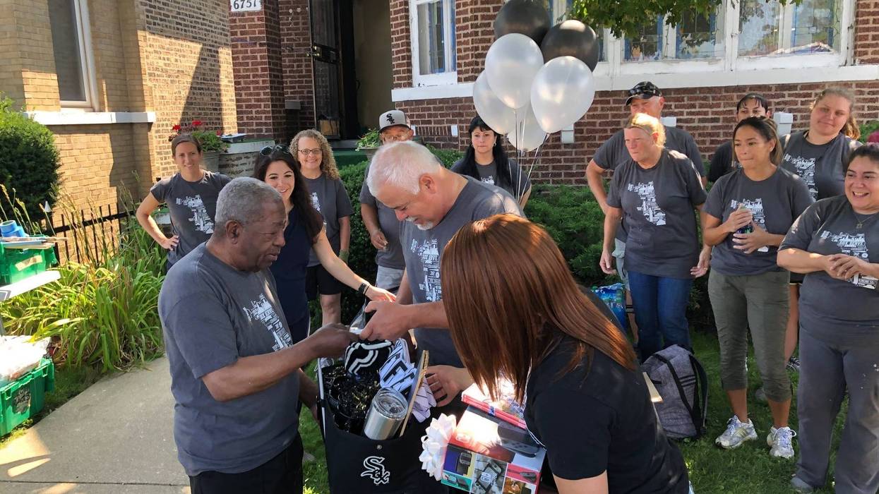 A 91-year-old Korean War veteran and long-time White Sox fan is getting a home makeover courtesy of the team as part of its Sox Serve Week.