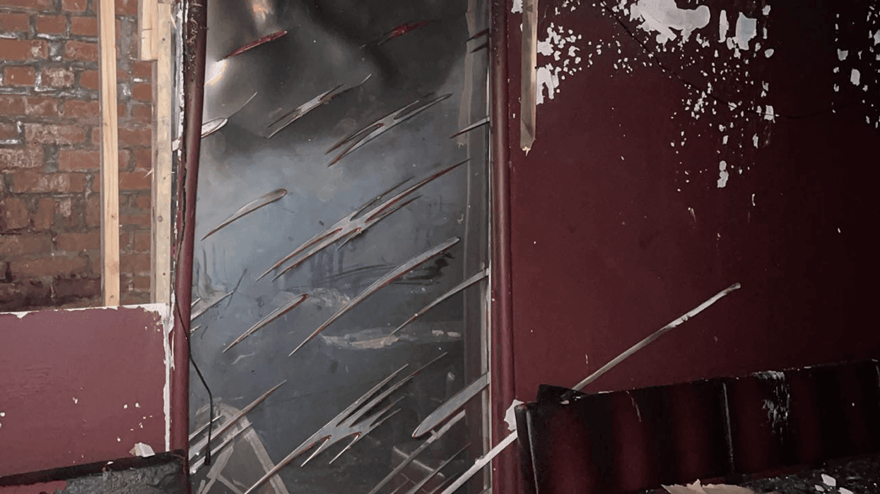 A bar in Bushwick is seeking help after a suspected arsonist set it ablaze on Sunday night, injuring two people.