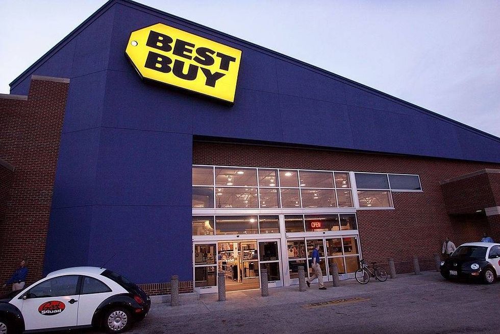 A Best Buy store front