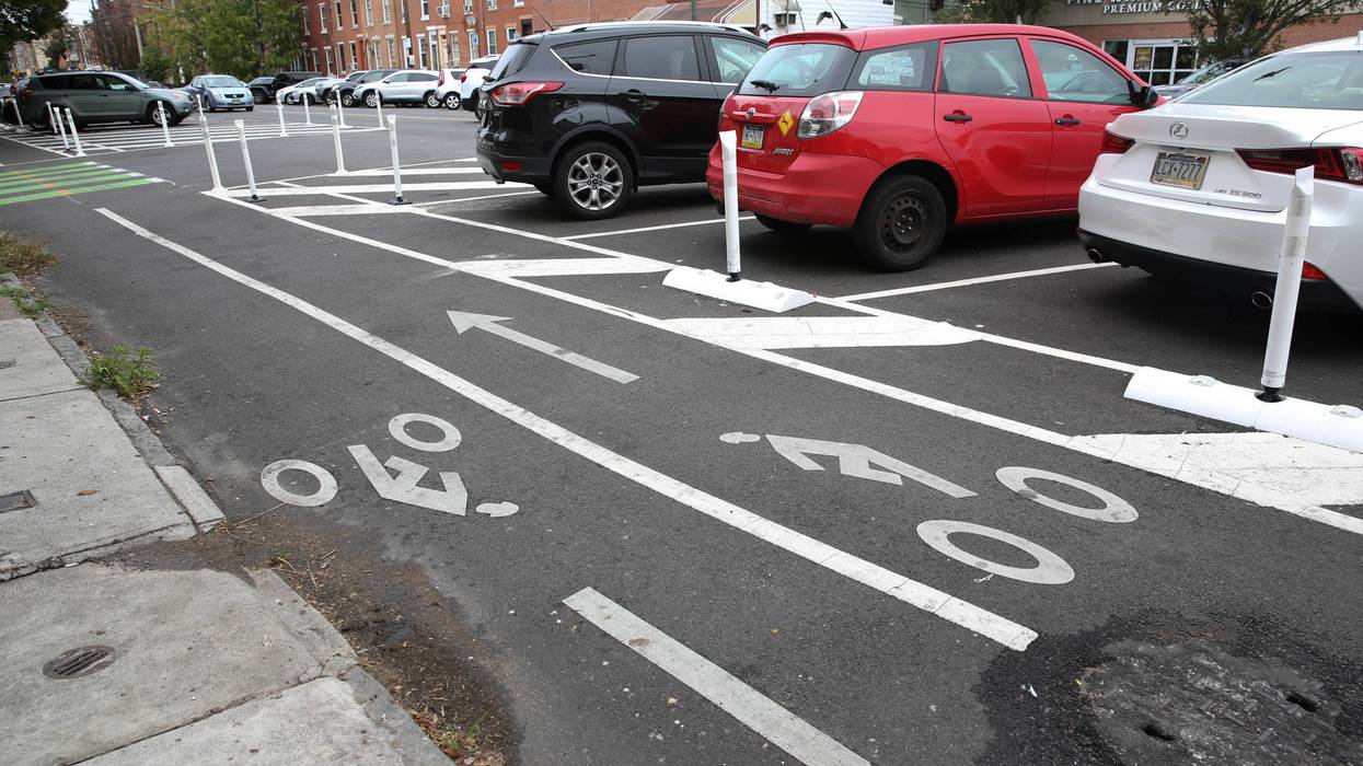 A bike lane