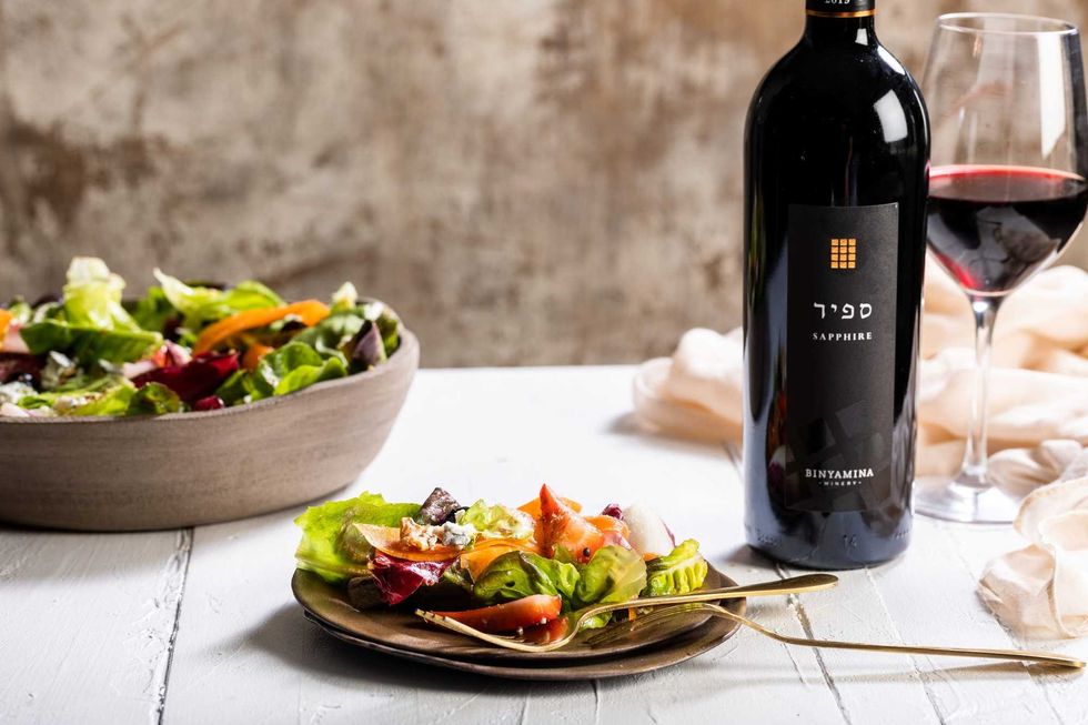 A bottle of Binyamina wine