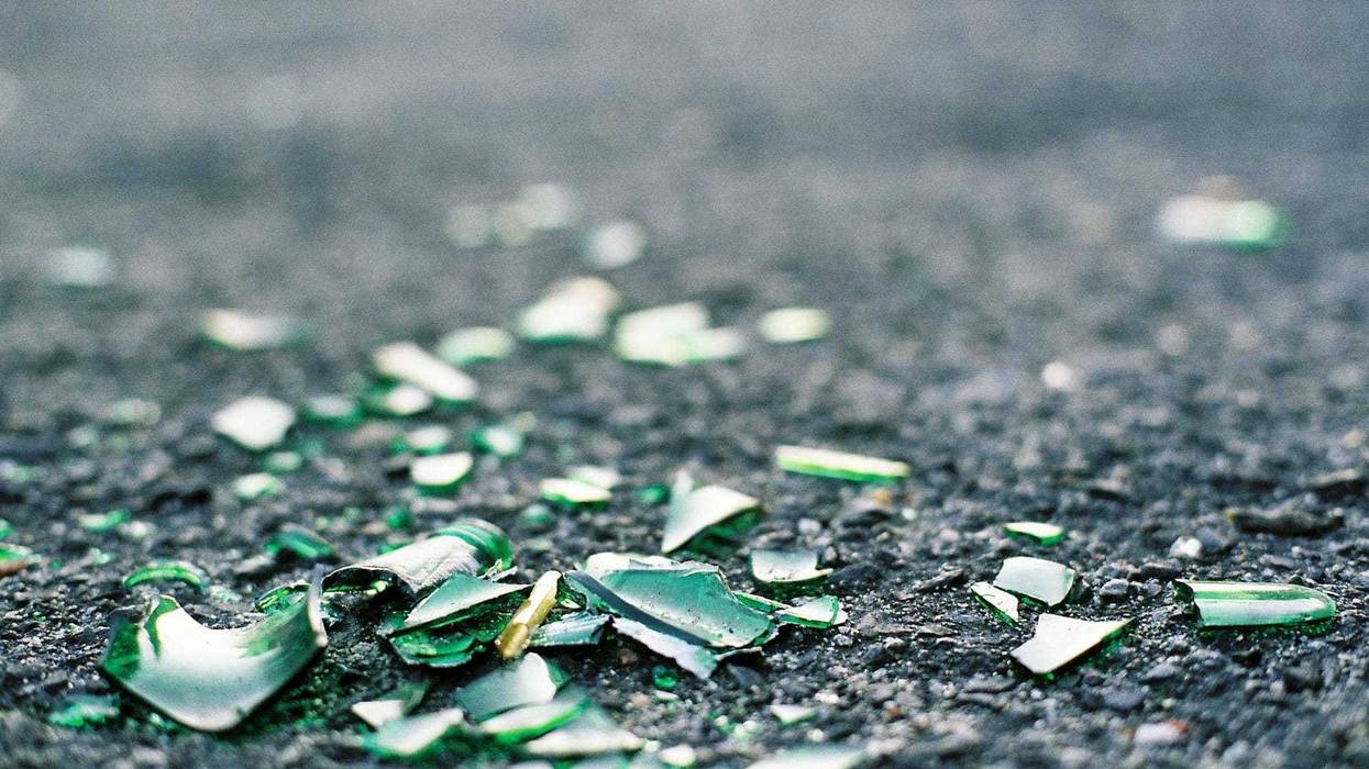 A Brooklyn man has been convicted of assault after he stabbed a man in the face with a broken glass following a minor traffic incident.